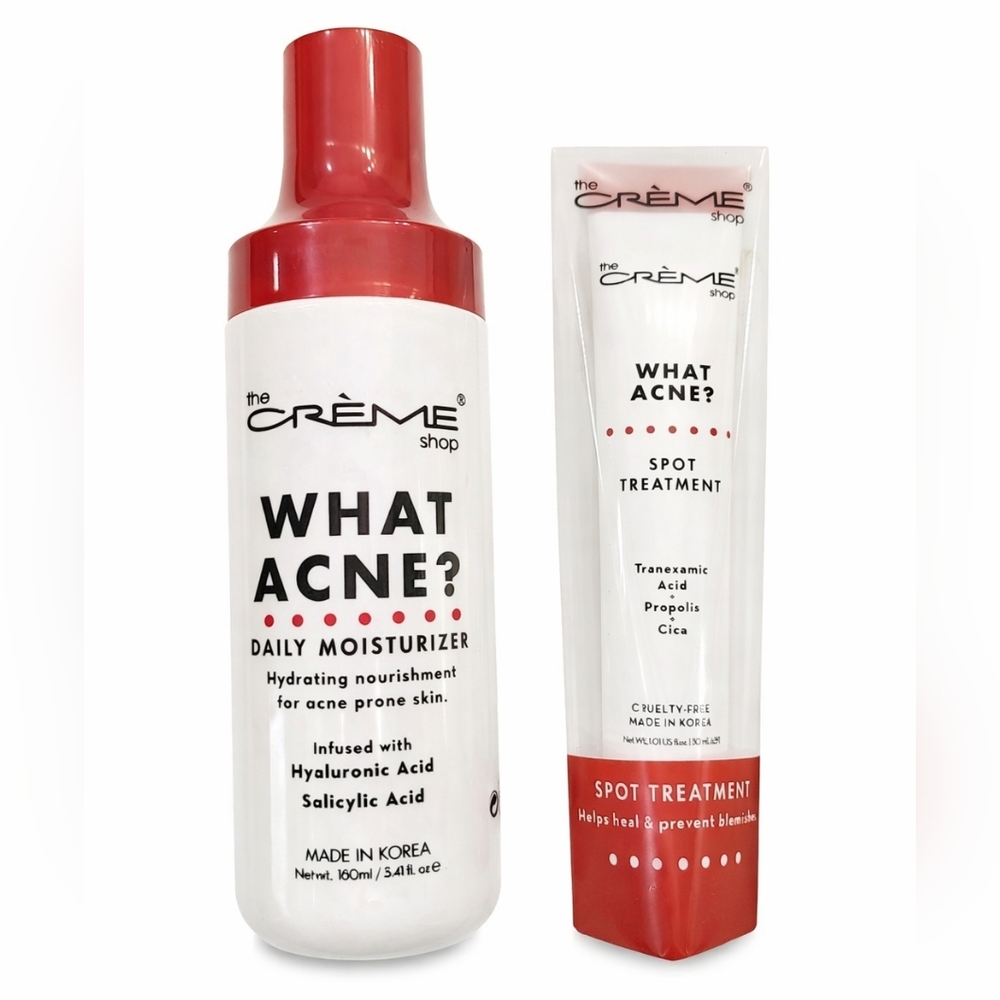 ✨ The Crème Shop “WHAT ACNE?” Skincare Set – NEW ✨